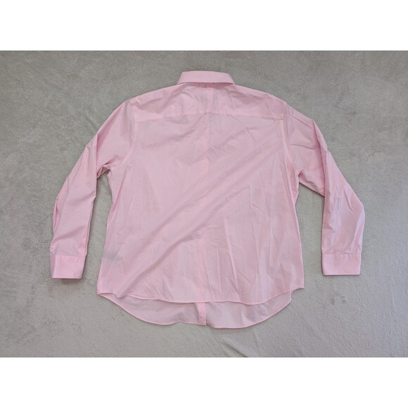 Lauren Ralph Lauren Pink Button Up Dress Shirt Non-Iron Classic Size XXL - Picture 2 of 8